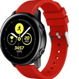 Curea ceas Smartwatch Samsung Galaxy Watch 4, Watch 4 Classic, Gear S2, iUni 20 mm Silicon Sport Red