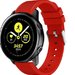 Curea ceas Smartwatch Samsung Galaxy Watch 4, Watch 4 Classic, Gear S2, iUni 20 mm Silicon Sport Red